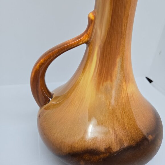 Royal Haeger Ewer, Drip Glaze Brown / Yellow Vase, 1955, USA - Picture 5 of 11